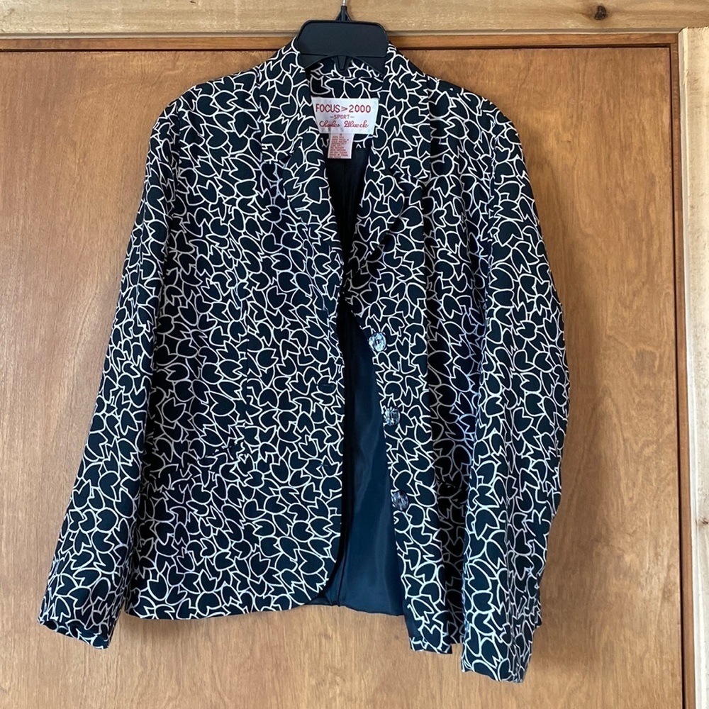 Vintage Charles Glueck silk blazer